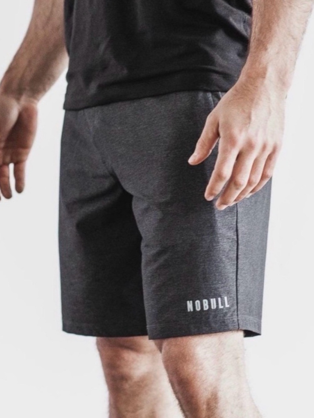 NOBULL Men's Charcoal Performance Shorts